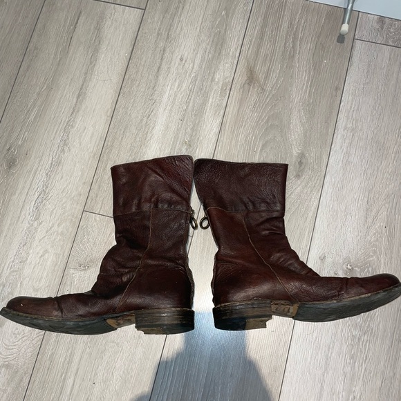 Fiorentini + Baker Red Leather Boots - Picture 6 of 8